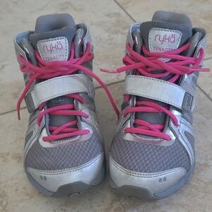 Ryka High Top Sneakers - Silver and Pink